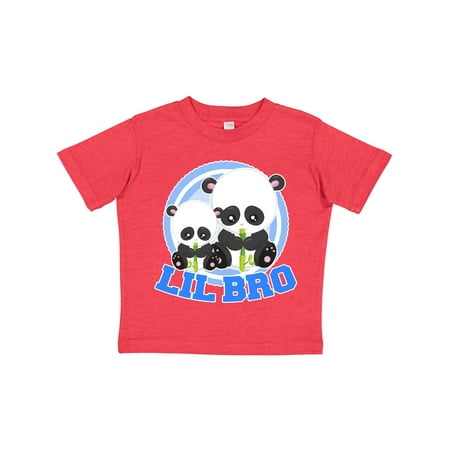 

Inktastic Lil Bro Panda Gift Toddler Boy or Toddler Girl T-Shirt