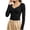Black, variant on purcolt Womens Fleece Lined Thermal Shirts Long Sleeve V-Neck Seamless Base Layer Tops Casual Soft Comfort Warm Winter Cold Weather Undershirts