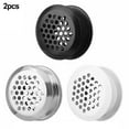 thumbnail image 4 of 2x Grille d'Aération Ronde en Acier Inoxydable pour Armoire, Bouchons de Ventilation en Métal, 4 of 9