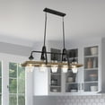thumbnail image 5 of Quoizel GUI540GK Guilford Farmhouse Island Chandelier, 5-Light 500 Watts, Grey Ash, 5 of 6