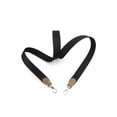 thumbnail image 4 of Correa de hombro tejida para bolso de 2,5 cm hecha a mano con tejido negro y etiqueta de oreja de elefante gris, accesorios para bolso de mujer, 4 of 5