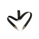 thumbnail image 4 of Correa de hombro tejida para bolso de 2,5 cm hecha a mano con tejido negro y etiqueta de oreja de elefante gris, accesorios para bolso de mujer, 4 of 5