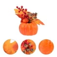 thumbnail image 6 of COMPUKAS 5.5x3.14x3.14in Realistic Simulation Pumpkins Made with Composite Material for Autumn Decor, 6 of 8