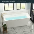 thumbnail image 6 of FerdY Sentosa 67" Acrylic Contemporary Design Soaking Tub in Glossy White. Ferdy-02560-1700-BN, 6 of 9