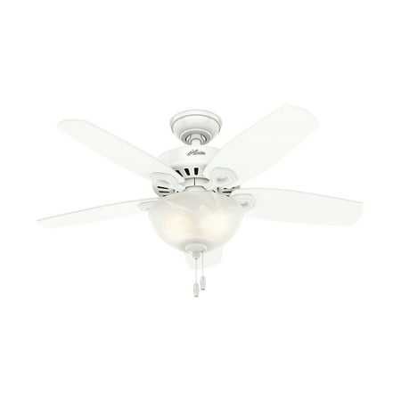Hunter 42 Builder Small Room Snow White Ceiling Fan With Light Hunter 42 Builder Small Room Snow White Ceiling Fan With Light Com
