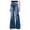 #7-Navy, variant on Pntutb Womens Casual Loose Washed Denim Jeans Casual Solid Stretch Slim Pants