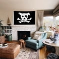 thumbnail image 4 of Double Sided Pirate Dog Flag Banner with Brass Grommets 12x18 Inch, 4 of 5