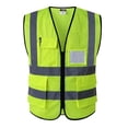 thumbnail image 2 of 2x Chaleco de Seguridad Reflectante Equipo de Construcción de Ingeniero con Bolsillos Amarillo S Cola  Chaleco reflectante de seguridad, 2 of 8