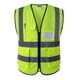 thumbnail image 2 of 2x Chaleco de Seguridad Reflectante Equipo de Construcción de Ingeniero con Bolsillos Amarillo S Cola  Chaleco reflectante de seguridad, 2 of 8