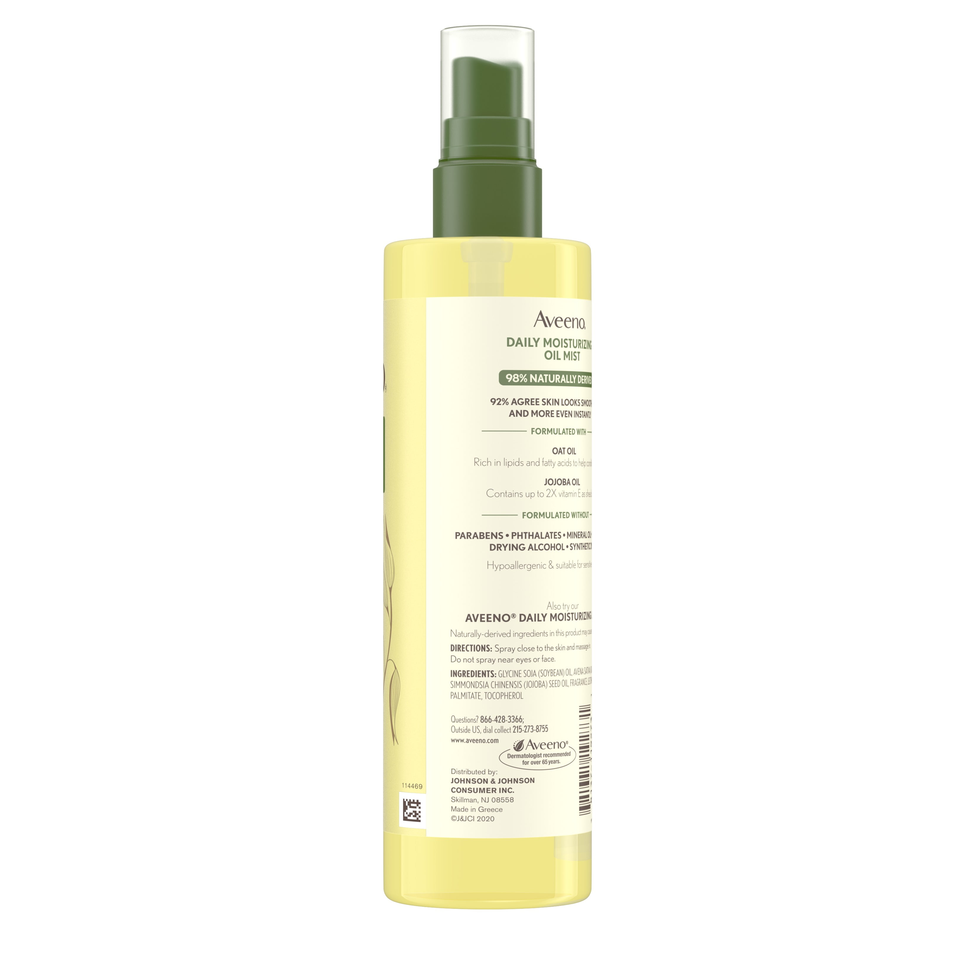 aveeno body oil spray