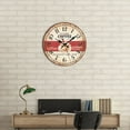 thumbnail image 2 of Kiplyki European Style Creative Wooden Living Room Bedroom Decoration Round Wall Clock, 2 of 3