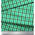 thumbnail image 2 of Soimoi Poly Georgette Fabric Gingham Check Print Fabric by the Yard 52 Inch Wide, 2 of 3