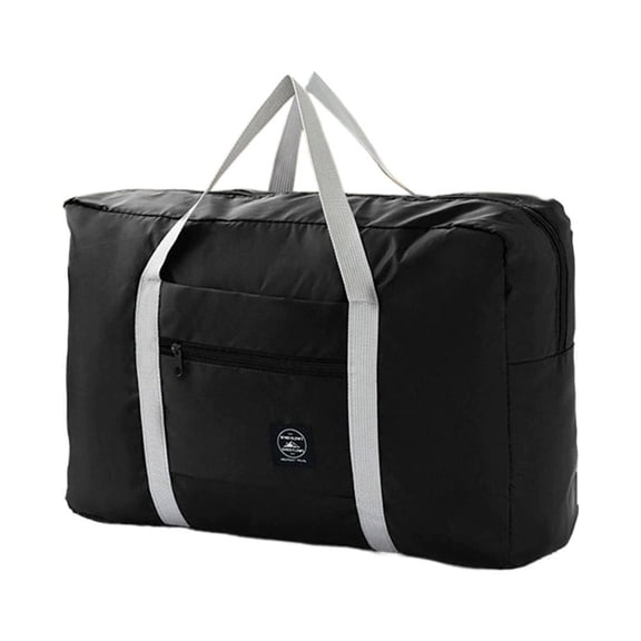 Foldable Travel Bag Duffel Bag Tote Carry On Luggage Put on Suitcase Sport for Women and Girls on Holiday (Black Red Green)