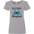 thumbnail image 3 of Inktastic Baltimore Maryland Vacation Blue Crab Women's T-Shirt, 3 of 5