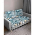 thumbnail image 3 of Blue Jellyfish Coastal Couch Cushion Covers Stretch, Washable Sofa Seat Covers Individual Seat Cushion Sofa Slipcovers Summer Beach Nautical Starfish Coral Couch Cover Furniture Protector L-1PCS, 3 of 7