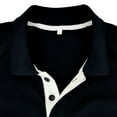 thumbnail image 4 of Men's Long Sleeve Polos Shirt Golf Shirts Regular Jersey Tennis Shirt Cotton T Shirts Casual Fashion V Neck Lapel Shirt Men Solid Color Quick-Dry Pullover Top, 4 of 7