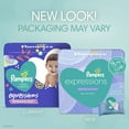thumbnail image 3 of Pampers Baby Wipes Expressions Botanical Rain Scent 3X Pop-Top 168 Ct, 3 of 13