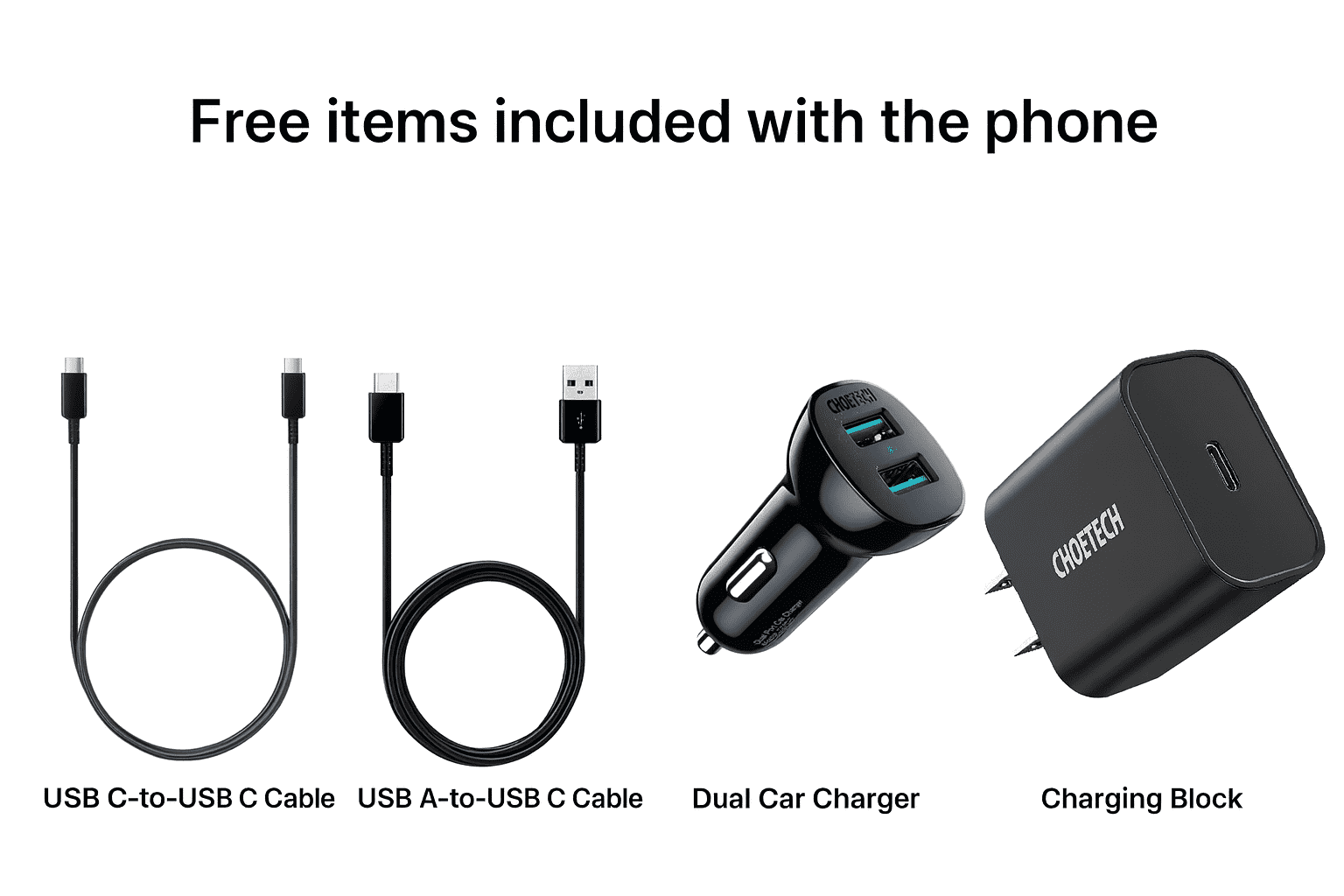 Samsung Galaxy A15 5G 128GB Factory Unlocked Android Smartphone (Blue Black, 4GB RAM) – 6.5" Super AMOLED 90Hz, 50MP Camera, 5000mAh – Brand New + Free USB-C Cables, Dual Car Charger & Charging Block