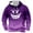 Purple, variant on VBARHMQRT Camo Crewneck Sweatshirt Male Gradient Hooded Long Sleeve Sweatshirt Athleisure Sweatshirt