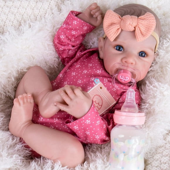 Muñeca Reborn Aori realista, 50 cm, con accesorios