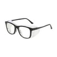thumbnail image 2 of Gafas de ojos cómodas gafas de moda a prueba de viento para pantallas Viajes navideños Marco negro, 2 of 8