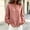 *Pink, variant on ClodeEU Women's Linen Blend Crewneck Long Sleeve Button Down Shirt with Cinched Cuffs ,Casual Loose Fit Blouse Beige,Women's Plus L