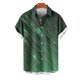 thumbnail image 3 of Mens Casual Manga Corta Botón Abajo Camisas Turndown Cuello Blusa de Impresión, Poliéster Ligero Top de la Moda para el Verano Al Aire Libre Y el Uso Diario, 3 of 6