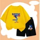 thumbnail image 3 of Conjunto de verano de 2 a 12 años para niños, ropa de pareja de Sonic, camiseta, traje para niños 2024, ropa para niñas, top para madres y niños, 3 of 5