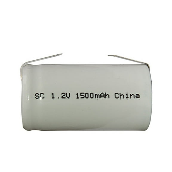 12-Pack Sub C NiCd Batteries with Tabs (1500 mAh)