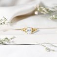 thumbnail image 5 of Rosec Jewels - Lab Grown Diamond Oval Engagement Ring 2 Carat - Big Diamond Celtic Knot Ring (EF-VS Quality), 14K Yellow Gold, US 9.50, 5 of 7