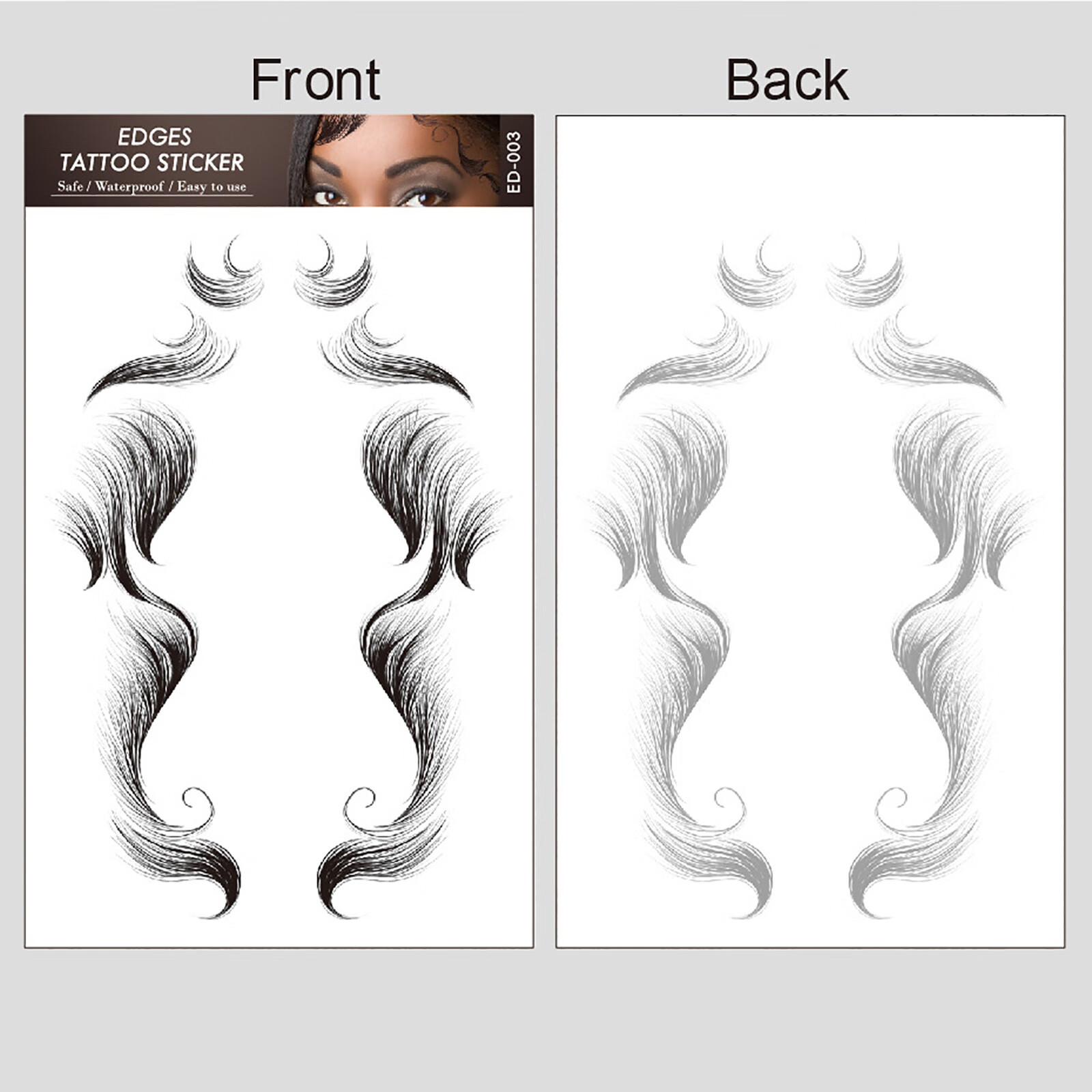 Moonsky forehead Hair Stickers,Salon DIY Hairstyling,Hair Stickers,Waterproof