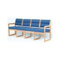 thumbnail image 1 of Dakota Wave Quad Sled Base Sofa in Light Oak-Charcoal Grey Standard, 1 of 4