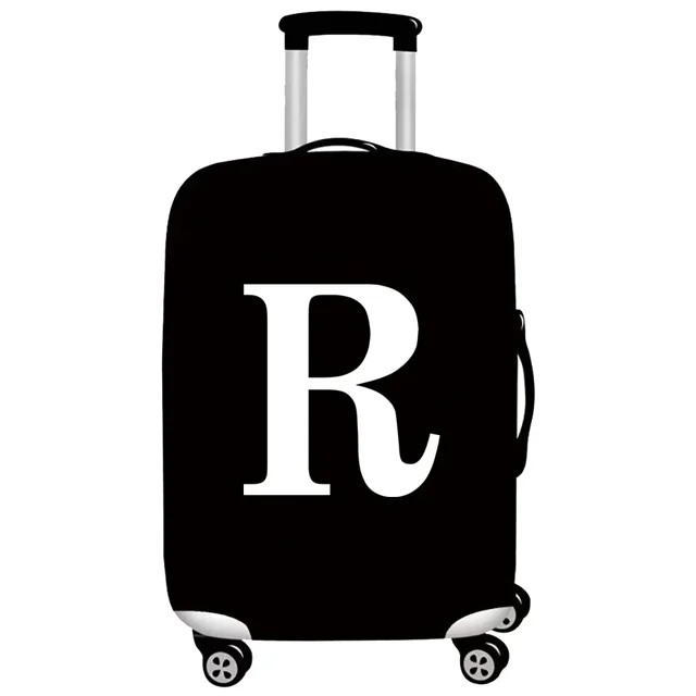 Luggage Protective Cover Thick Elastic Luggage Protective Covers Dust Anti-Scratch Protective Suitcase Covers White Letter Print 8White R XL(29 - 32 inch)
