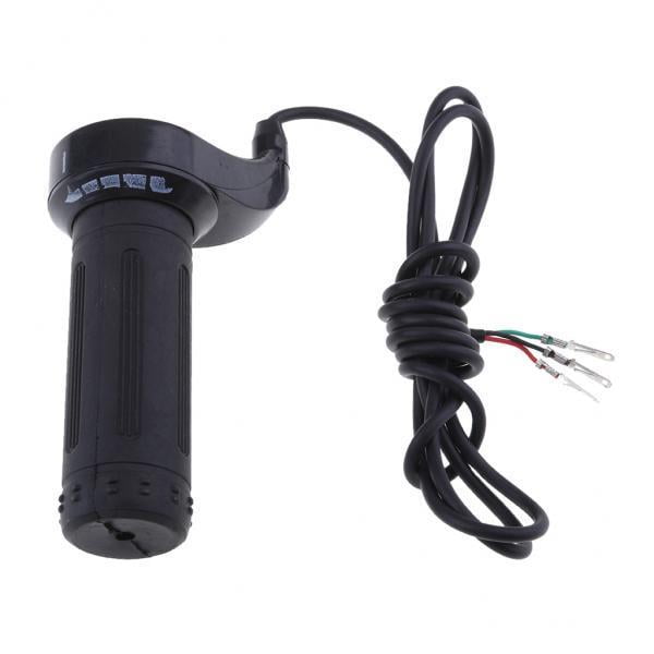 2x Empuñaduras de Manija Del Controlador de Del Del de Eléctrica de 24V 36V 48V Cola Giro del puño del acelerador de bicicleta eléctrica