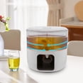 thumbnail image 3 of Round Beverage Dispenser, Indoor White Drink Dispenser, Tabletop 360° Rotatable Drink Dispenser 6L/1.59gal, 3 of 11