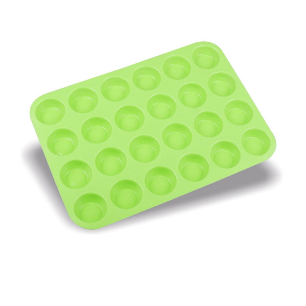24 Cavity Mini Muffin Silicone Soap Cookies Cupcake Bakeware Pan Tray Mould 24 Cavity Mini Muffin Silicone Soap Cookies Cupcake Bakeware Pan Tray Mould