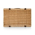 thumbnail image 4 of Picnic Time Belmont Picnic Basket for 4, Navy Blue & White Stripe, 4 of 5