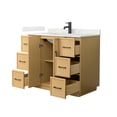 thumbnail image 2 of Elan TK 42" Light Oak Single Vanity Giotto Quartz Top (1-Hole) & Black Trim, 2 of 5