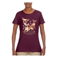 thumbnail image 2 of Wild Bobby, If It's Not a Chihuahua It's Just a Dog Gift, Women Graphic Tee, Maroon, Large, 2 of 4