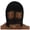 Black/Gold, variant on Armory Replicas Black Chainmail Butted Face Coif Mask - Full Face Coverage, 8/16 Ring Size, Approx. 1.4 kg, Silver Colored Ring Chainmail