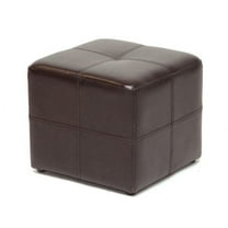 Baxton Studio Nox Dark Brown Ottoman