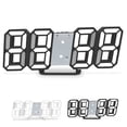 thumbnail image 4 of Digital Alarm Clock 3D LED Digital Wall Clock Time Date Temperature Display Brightness Adjustable, 4 of 7