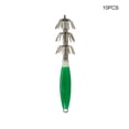 thumbnail image 1 of Three-layer Squid Jig Hooks Effective Avoid Decoupling Rotate Noctilucent ABS High Carbon Steel Hard Sharp Umbrella Hook Lures Green 10pcs, 1 of 9