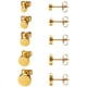 thumbnail image 1 of Laklulu JewelryWe Schmuck 5 Paare Ohrstecker Set, Edelstahl flache runde poliert Ohrringe Ohr-Schmuck für Damen & Herren, Plata/Oro/Rosegold/Negro, Durchmesser 4,5,6,7,8mm, 1 of 6