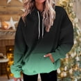 thumbnail image 2 of Bowake Womens Oversized Hooded Sweatshirt Gradient Drawstring Long Sleeve Casual Fall Winter Pullover Tops with Pocket, 2 of 7