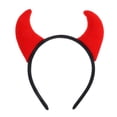 thumbnail image 1 of KAKOWELY Diadema con cuernos de diablo para Halloween, tocado con cuernos de demonio, disfraz de diablo rojo, disfraz de Halloween, diadema para cosplay para mujeres, hombres y niñas, 1 of 4