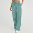 thumbnail image 7 of Dexiang Womens Causal Wide Leg Pants,Plud Sieze Sweatpants for Juniors Teen Girls Clearance Casual High Waisted Workout Joggers Lounge Pants Athletic Baggy Mint Green XL, 7 of 7