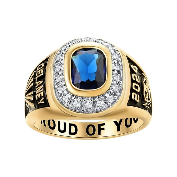 Order Now for 2025 Graduation, Freestyle Women's CZ Encrusted Personalized Top Class Ring, Personalized, High School or College