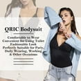 thumbnail image 6 of QRIC Women's Sexy Deep V Neck Body Shaper Hook Thong Shapewear Bodysuit Wireless Tank Tops, 6 of 6