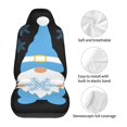 thumbnail image 5 of Sikiie Christmas Gnome Snowflake Car Seat Protector 2 Pack Car Seat Cushion Mat, Car Seat Covers for SUV, Truck, Van, 5 of 7